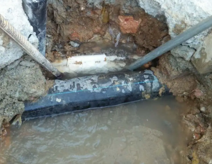 屏边测漏水之水管漏水